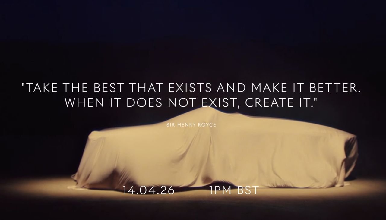 Rolls-Royce teases a new convertible; to be unveiled on April 14