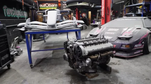 V12 Mercedes M120 engine into a 3D-printed F1 car