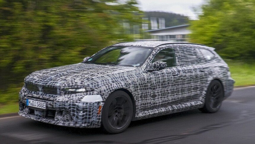 2027 bmw m5 touring facelift spy shot