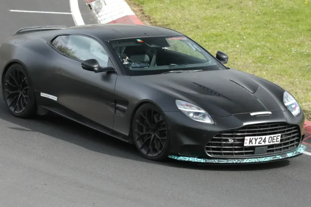 Aston Martin Vanquish facelift spied