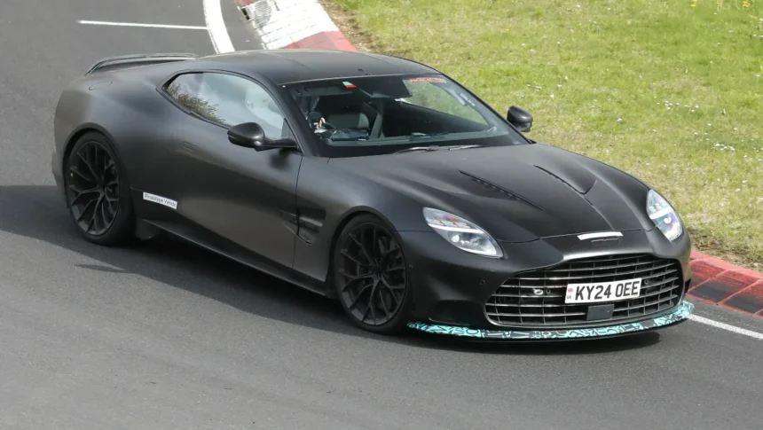 Aston Martin Vanquish facelift spied