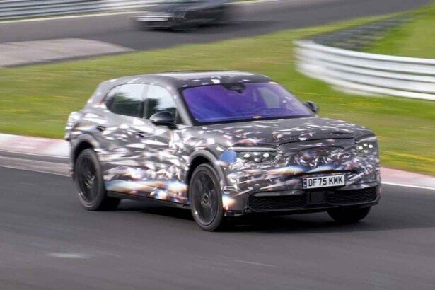 Electric Bentley SUV spied