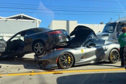 Ferrari 812 Competizione Aperta-Crash-California-USA-2