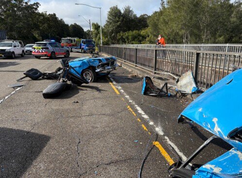 Ford Falcon GT Sydney crash