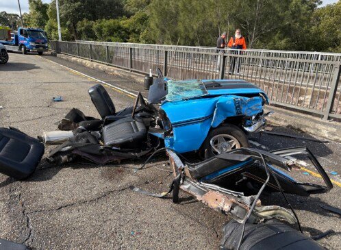 Ford Falcon GT Sydney crash