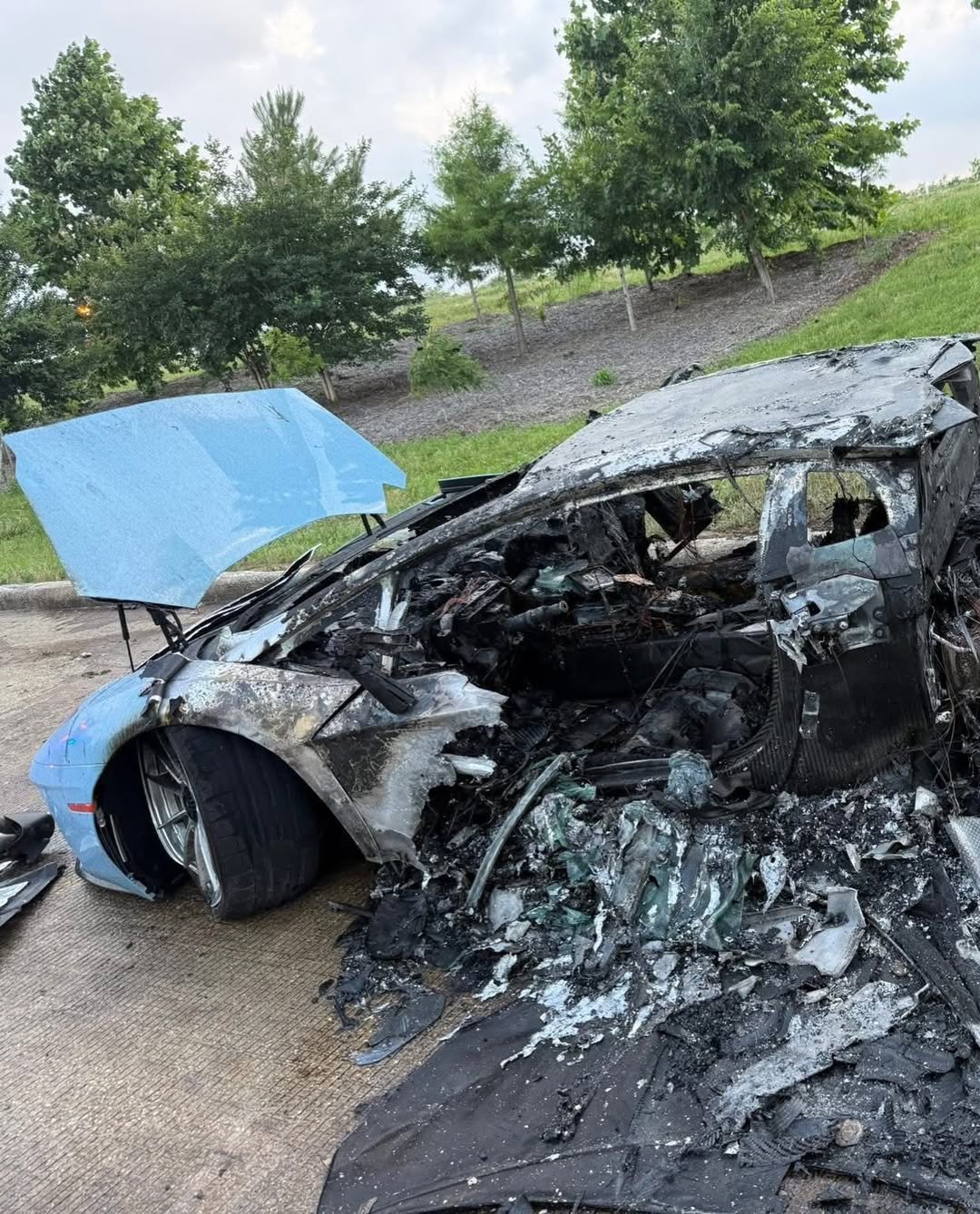 Lamborghini Aventador S crash in texas-1