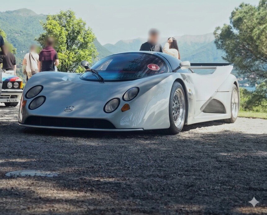 Mercedes C1000 at lake como