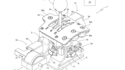 Ferrari manual shifter automatic patent-1