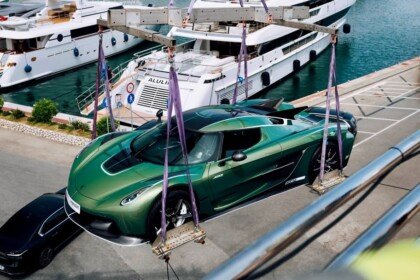Koenigsegg Jesko on yacht