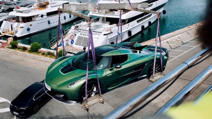 Koenigsegg Jesko on yacht