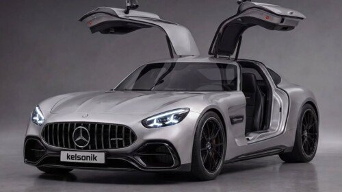 Mercedes-AMG GT 4-Door Coupe EV-based digital SLS concept (1)