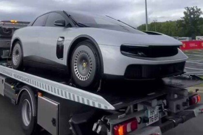 ferrari luce on flatbed at le mans