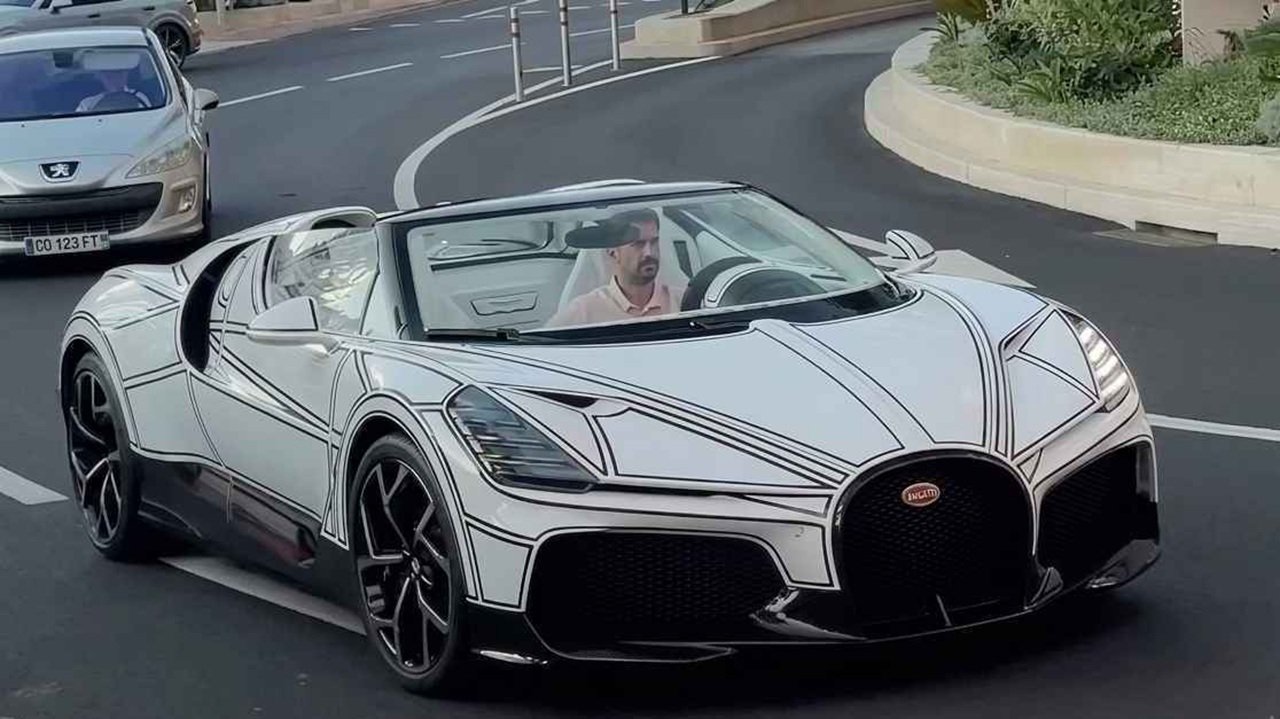 Bugatti Mistral Blanc Eternel spotted in Monaco