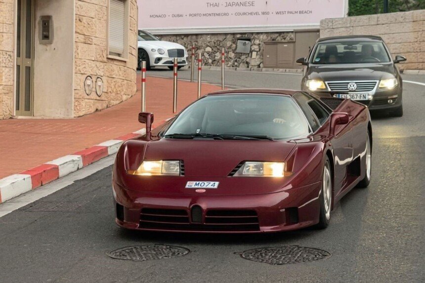 Fernando Alonso Bugatti EB110 Monaco
