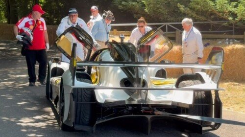 Ferrari 499P Modificata crash Goodwood