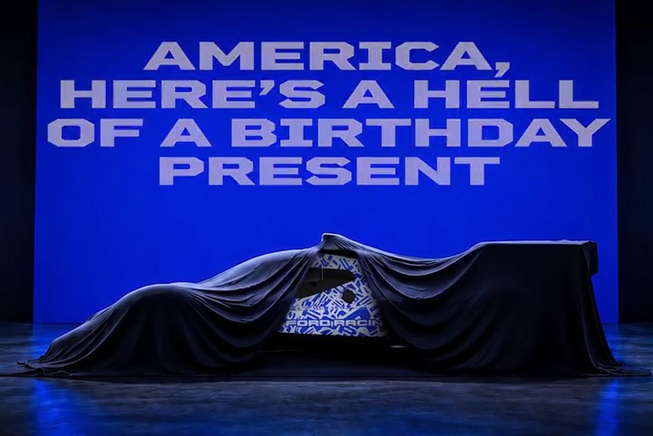 Ford GT Le Mans race car teaser