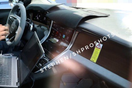 electric bentley suv interior spied