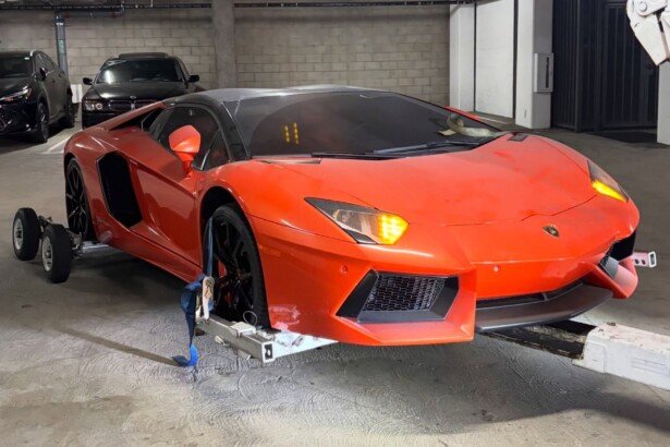 stolen Lamborghini Aventador