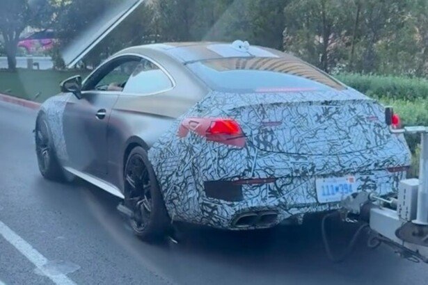 2027 Mercedes-AMG CLE 63 spy shot in the US