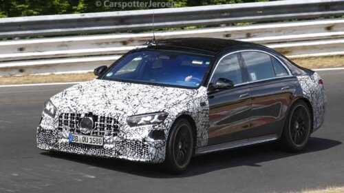 2027 Mercedes-AMG S63 spy shot nurburgring