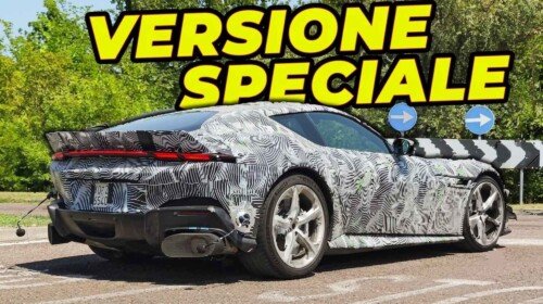 Ferrari 12Cilindri VS spy shot with microphones