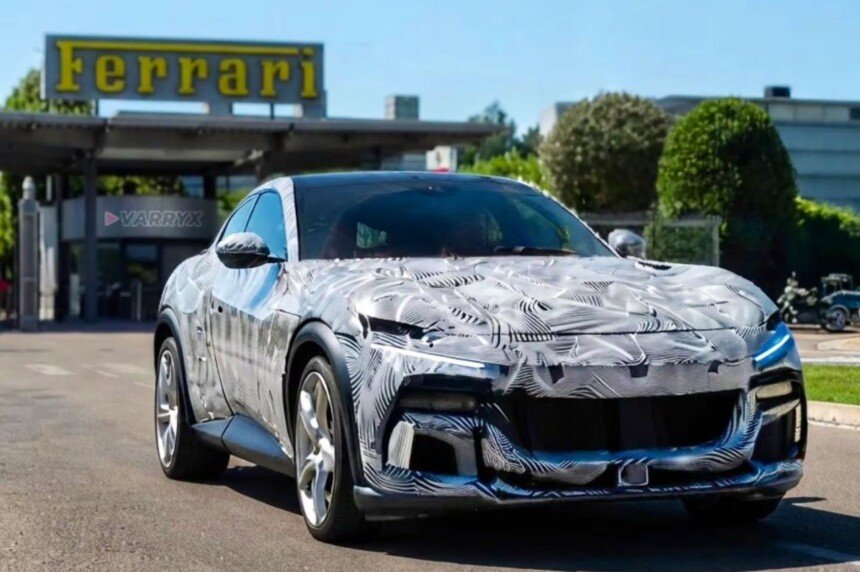 Ferrari Purosangue facelift spy image-1