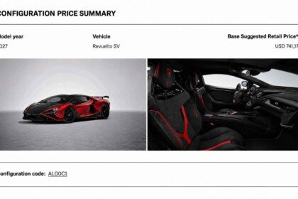 Lamborghini Revuelto SV price in America-order sheet (2)