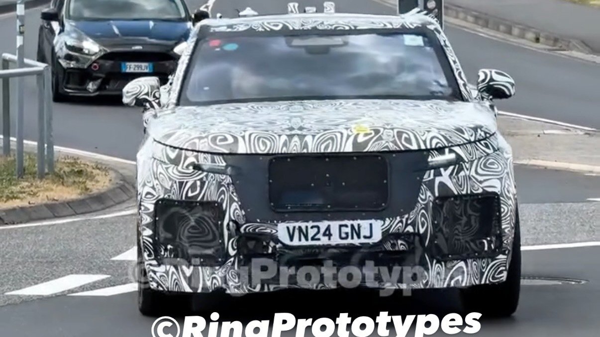 new electric range rover gt spy shot