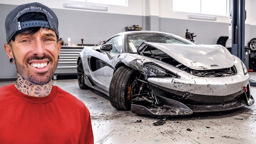 wrecked-McLaren 600LT-mat armstrong