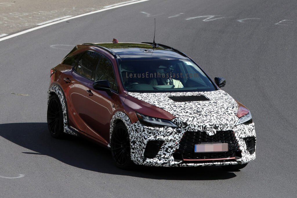 New hardcore Lexus RX spy shots reveal fresh exterior & interior details
