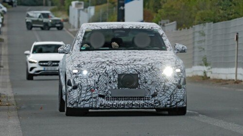 Electric Mercedes-AMG E-Class spy shot (2)