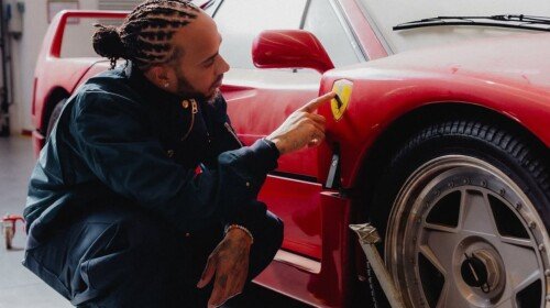 lewis hamilton-ferrari f40
