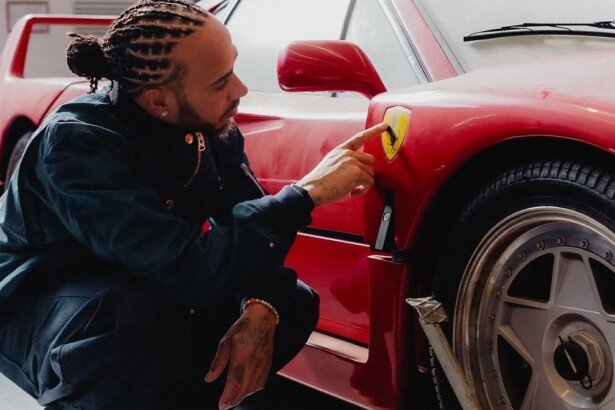 lewis hamilton-ferrari f40
