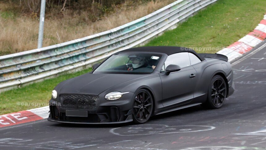 Bentley Supersports Convertible spy shot (2)