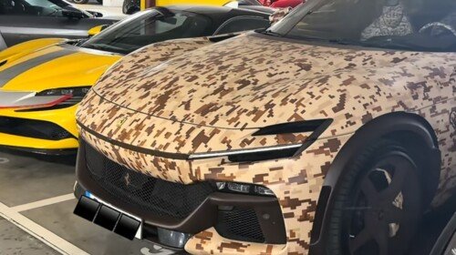 Ferrari Purosangue camo finish