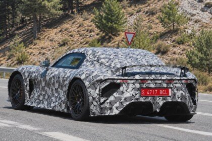 Lexus LFA EV prototype spy shot