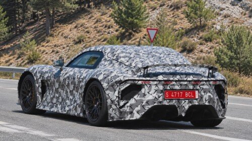 Lexus LFA EV prototype spy shot