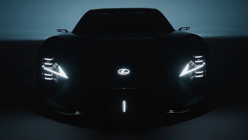electric lexus lfa concept teaser (1)