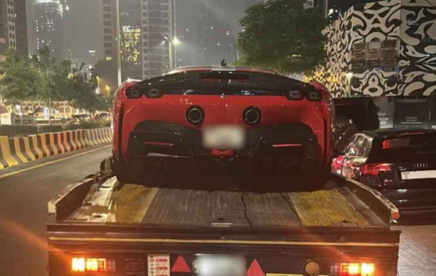 supercar in dubai challan
