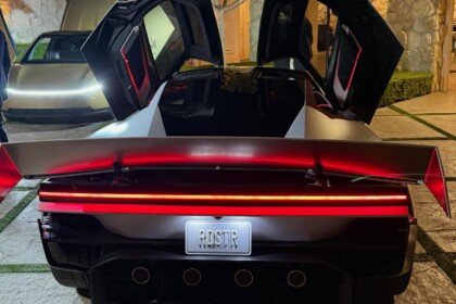 tesla roadster rear
