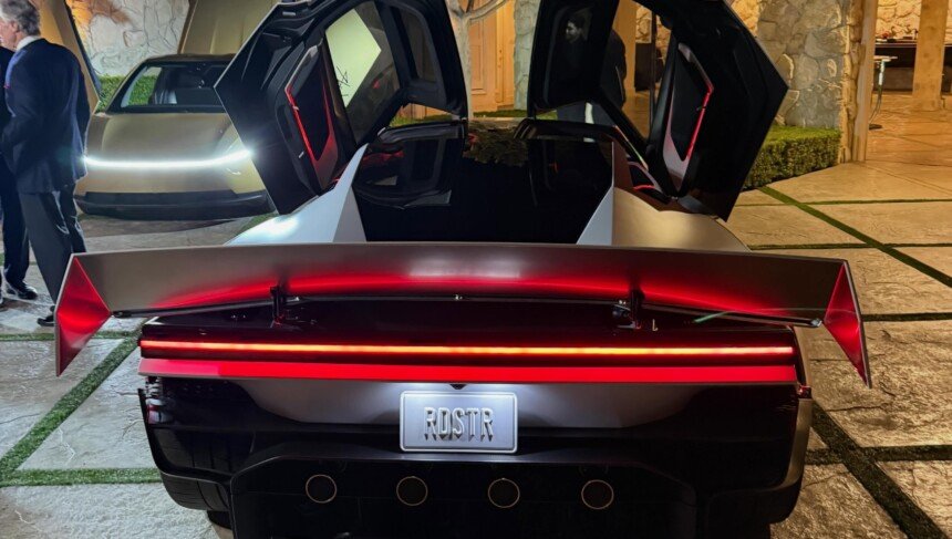 tesla roadster rear